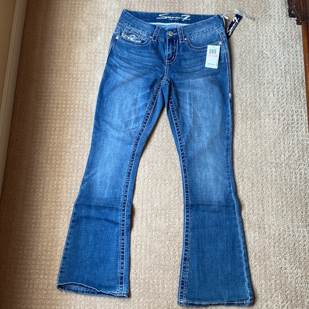 Seven 7 | NWT Embellished Bootcut Denim Jeans